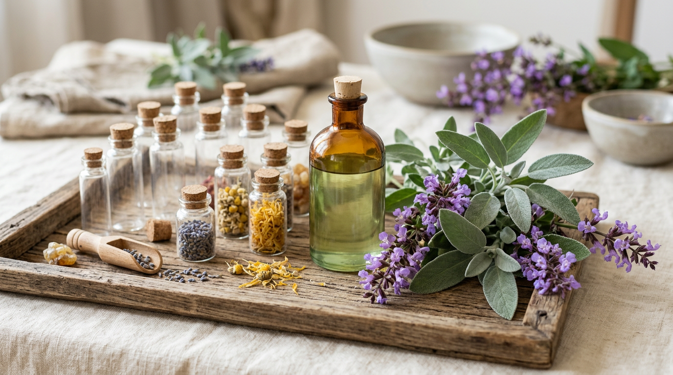 The Study Blend: Sage, Geranium, and Patchouli Fragrance Oil